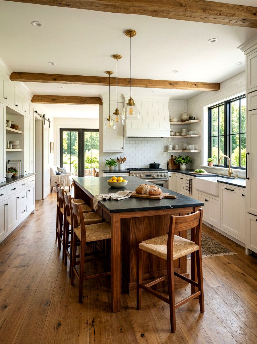 Chestnut kitchen island - 30 chestnut decor ideas