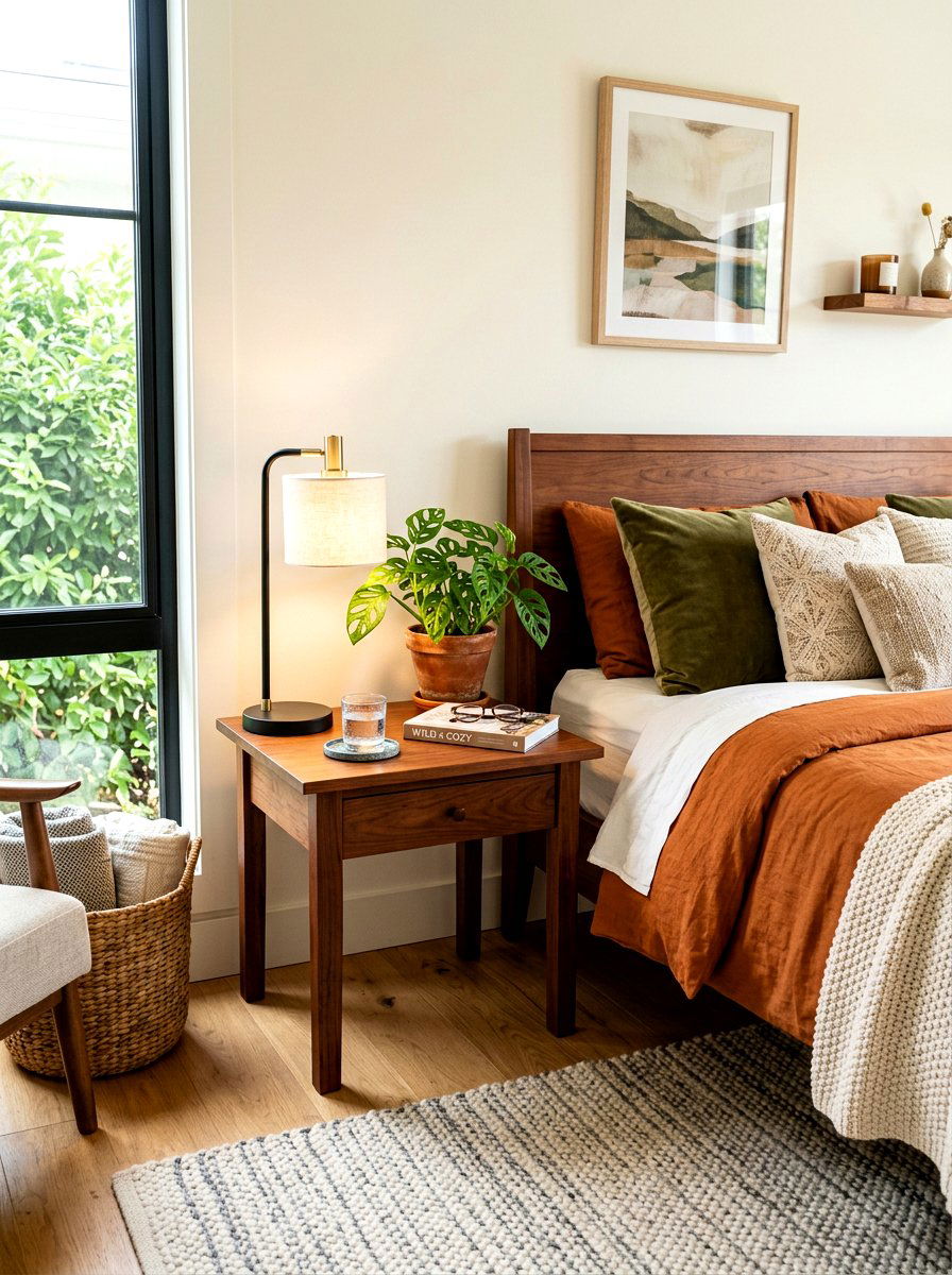 Chestnut side table - 30 chestnut decor ideas
