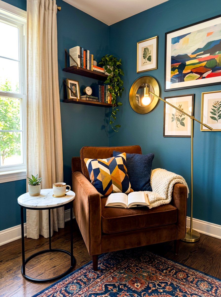 Chestnut velvet chair - 30 chestnut decor ideas