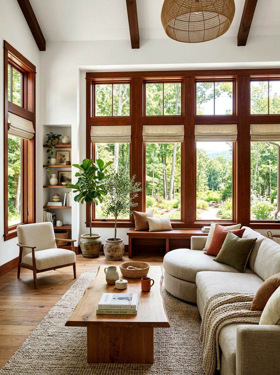 Chestnut window trim - 30 chestnut decor ideas