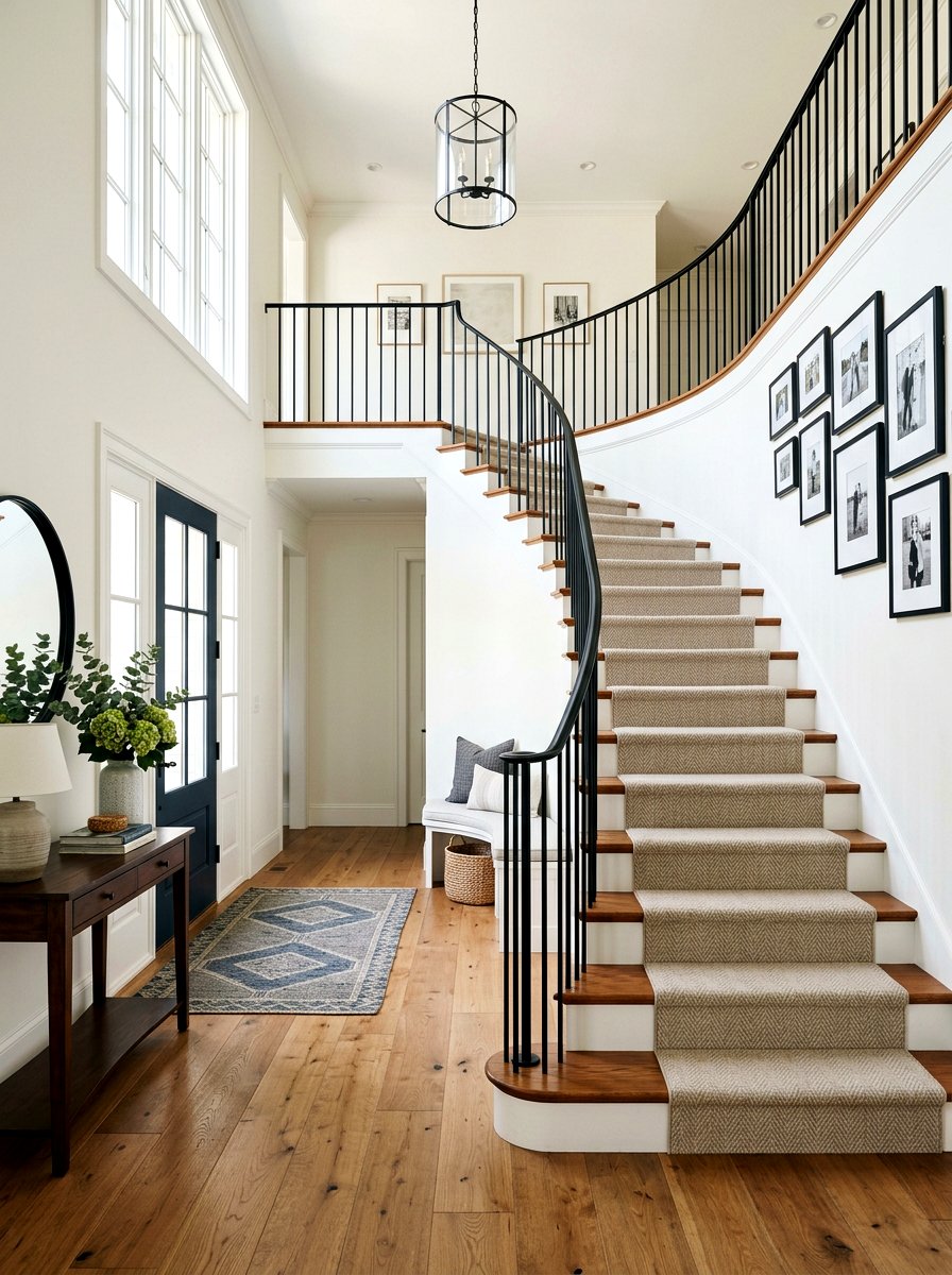 Chestnut wood stairs - 30 chestnut decor ideas