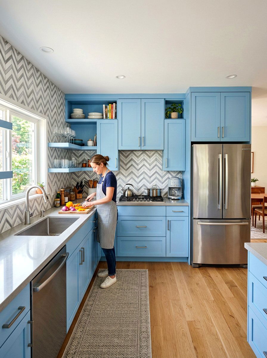 Chevron Tile Stickers - 30 temporary backsplash ideas