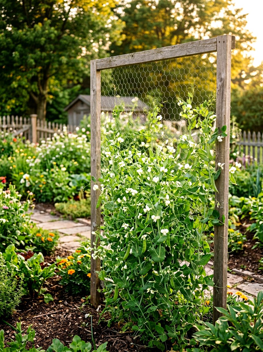 Chicken Wire Trellis - 30 budget vertical garden ideas
