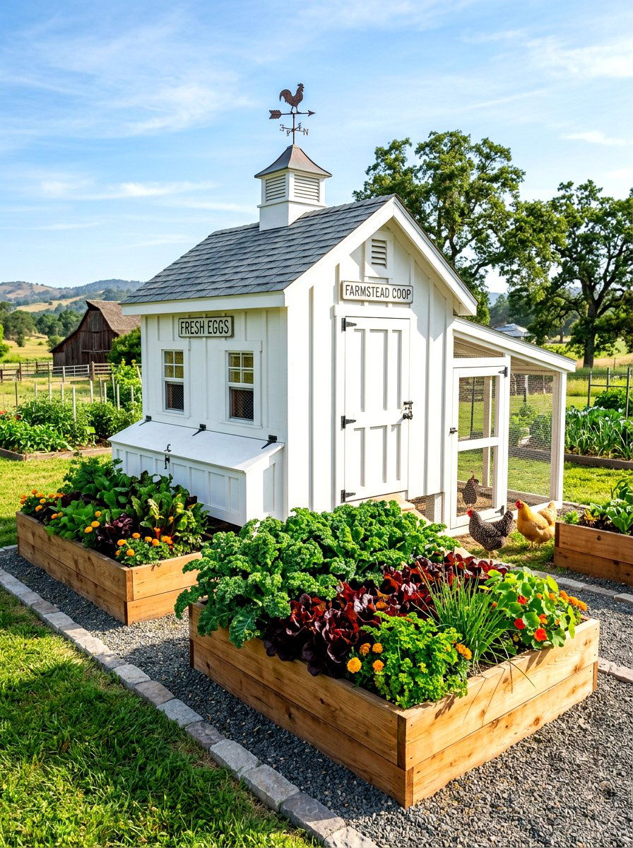 30 Backyard Coop Garden Ideas to Grow More Than Veggies