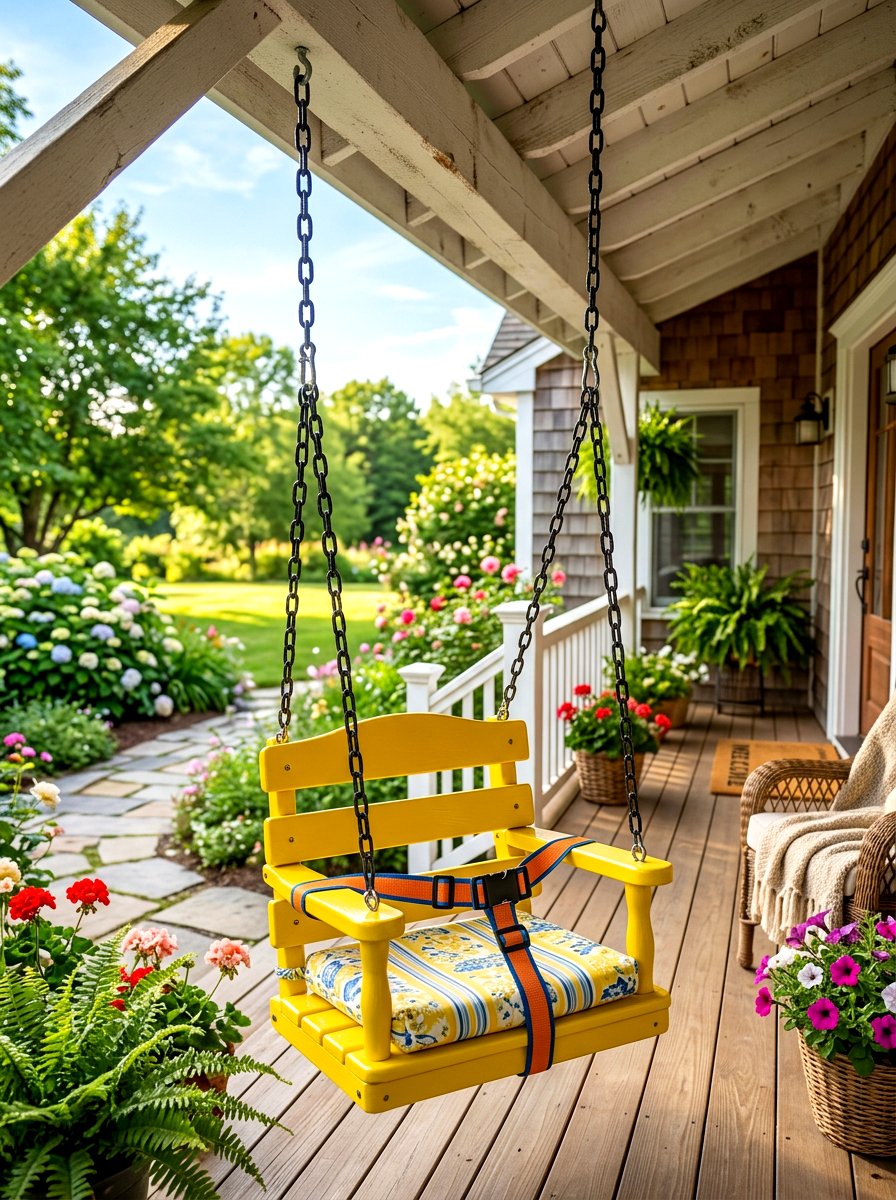 Child Size Porch Swing - 30 front porch swing ideas
