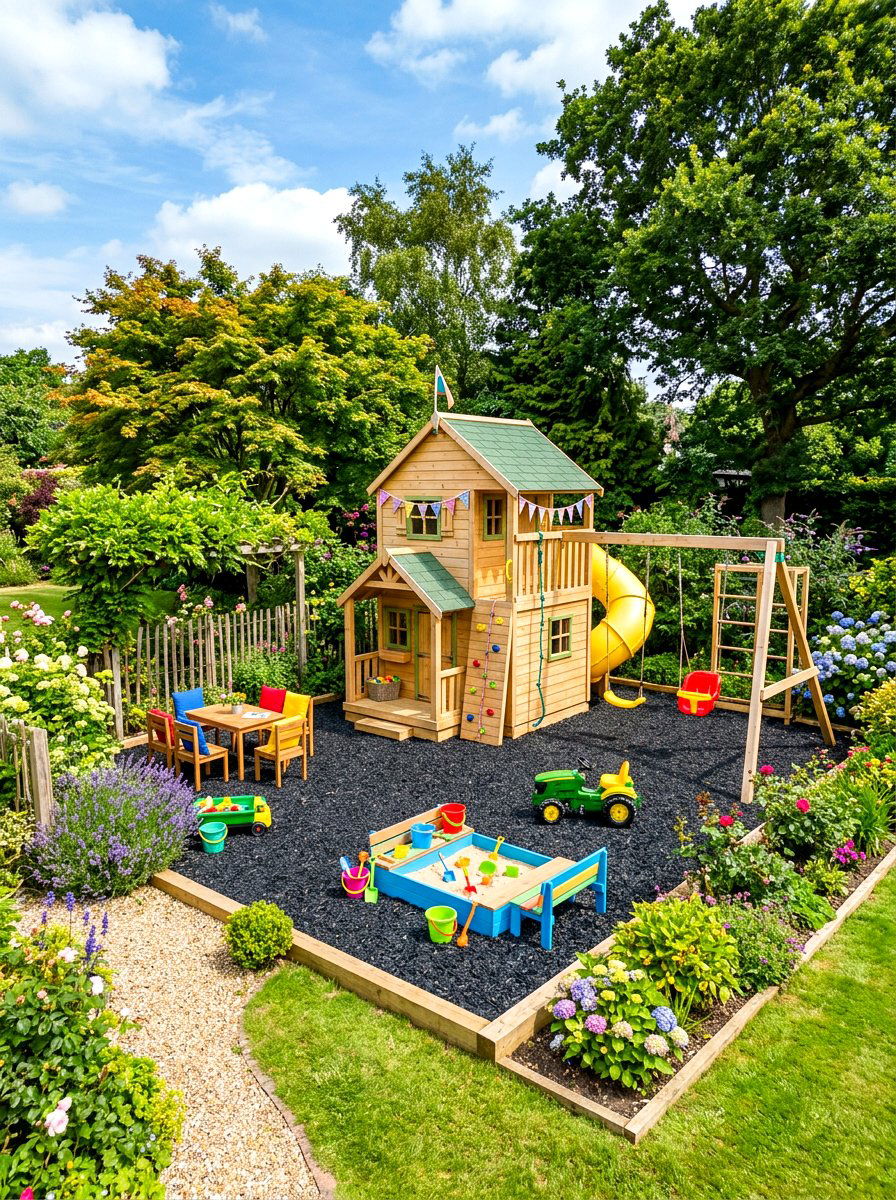 Children Outdoor Playroom - 30 backyard hosting ideas