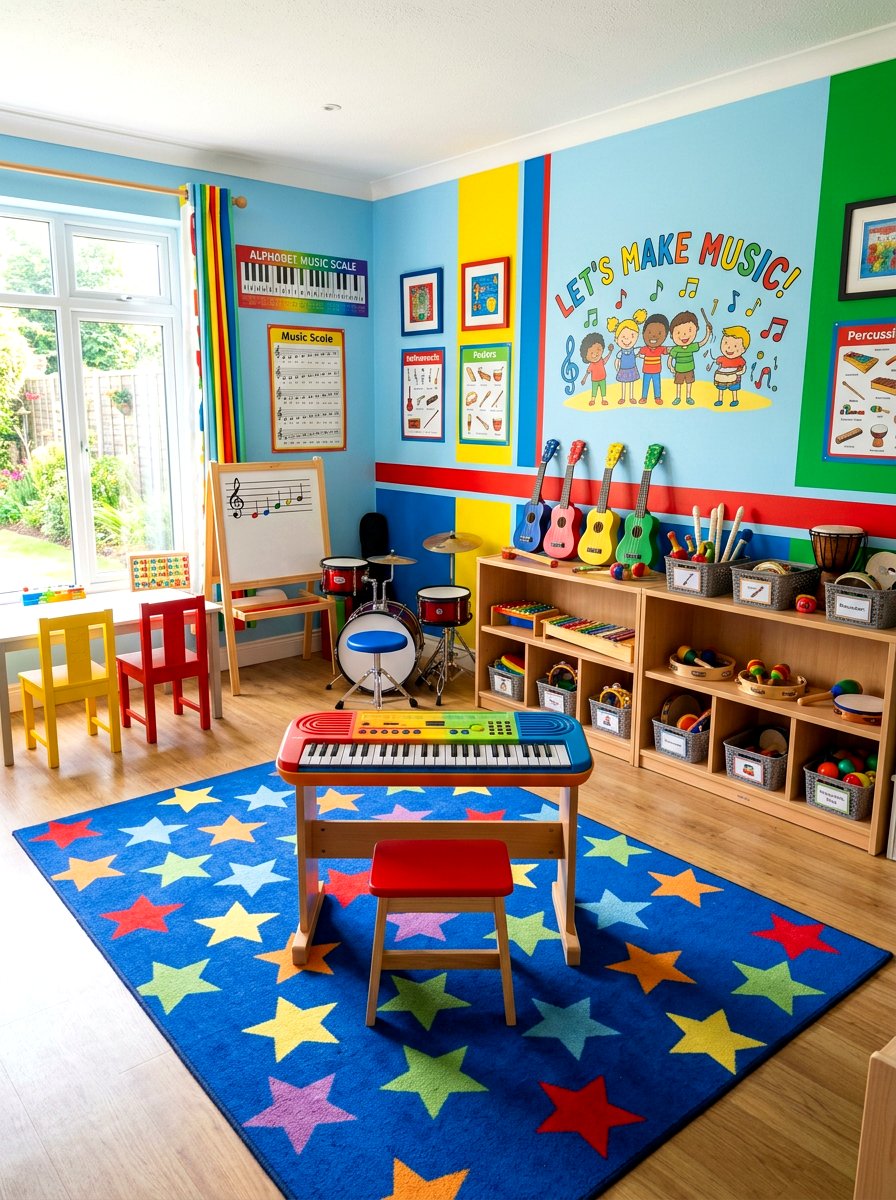 Children music practice room - 30 music practice room ideas