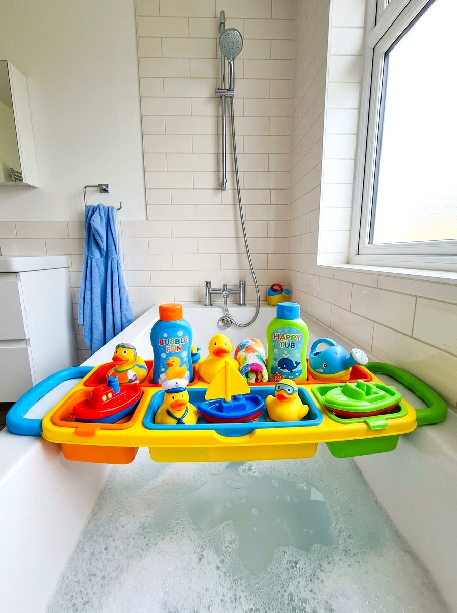 Childrens Bathtub Toy Tray - 30 bath tray styling ideas
