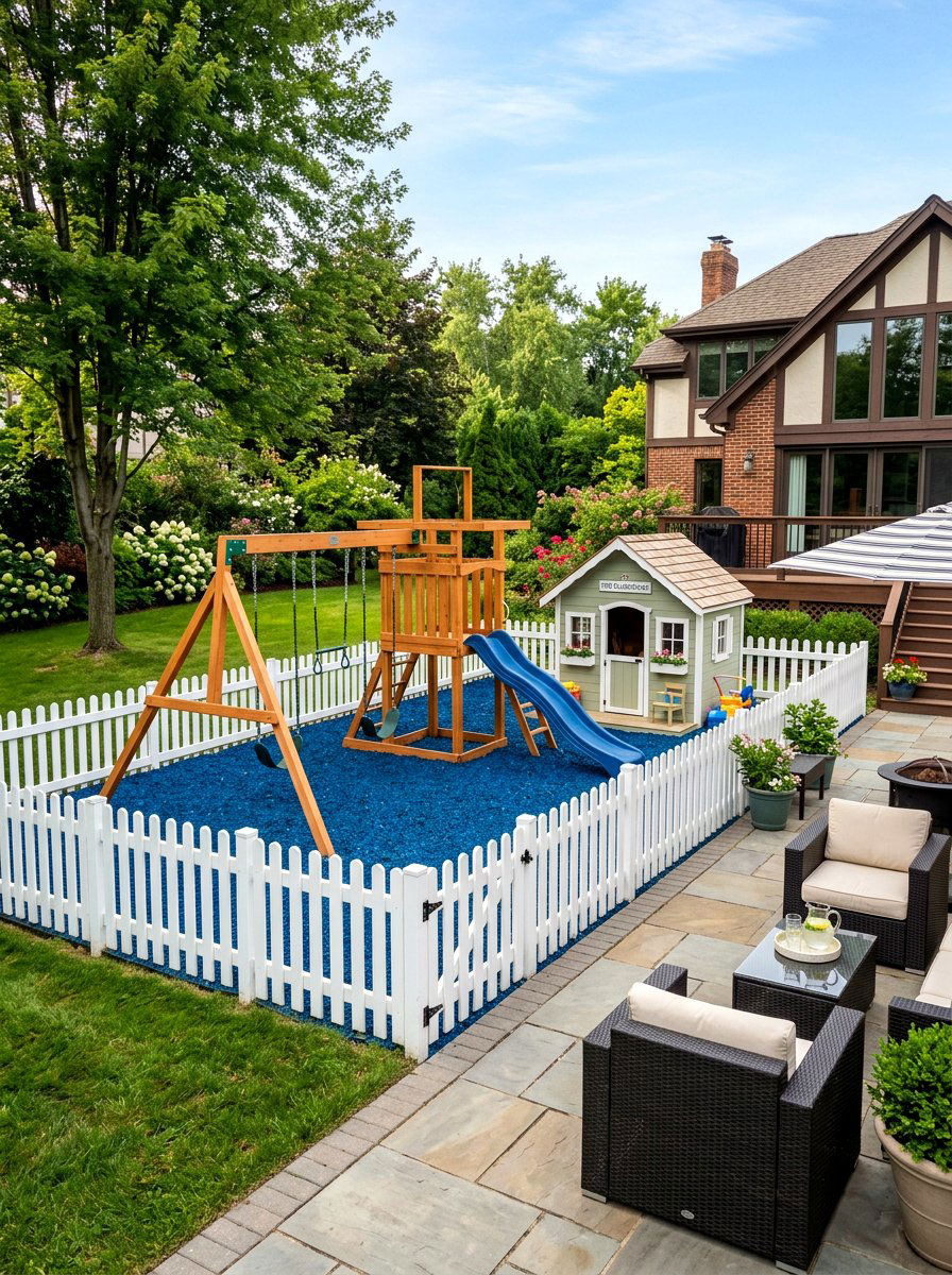 Childrens Play Area - 30 backyard entertaining ideas