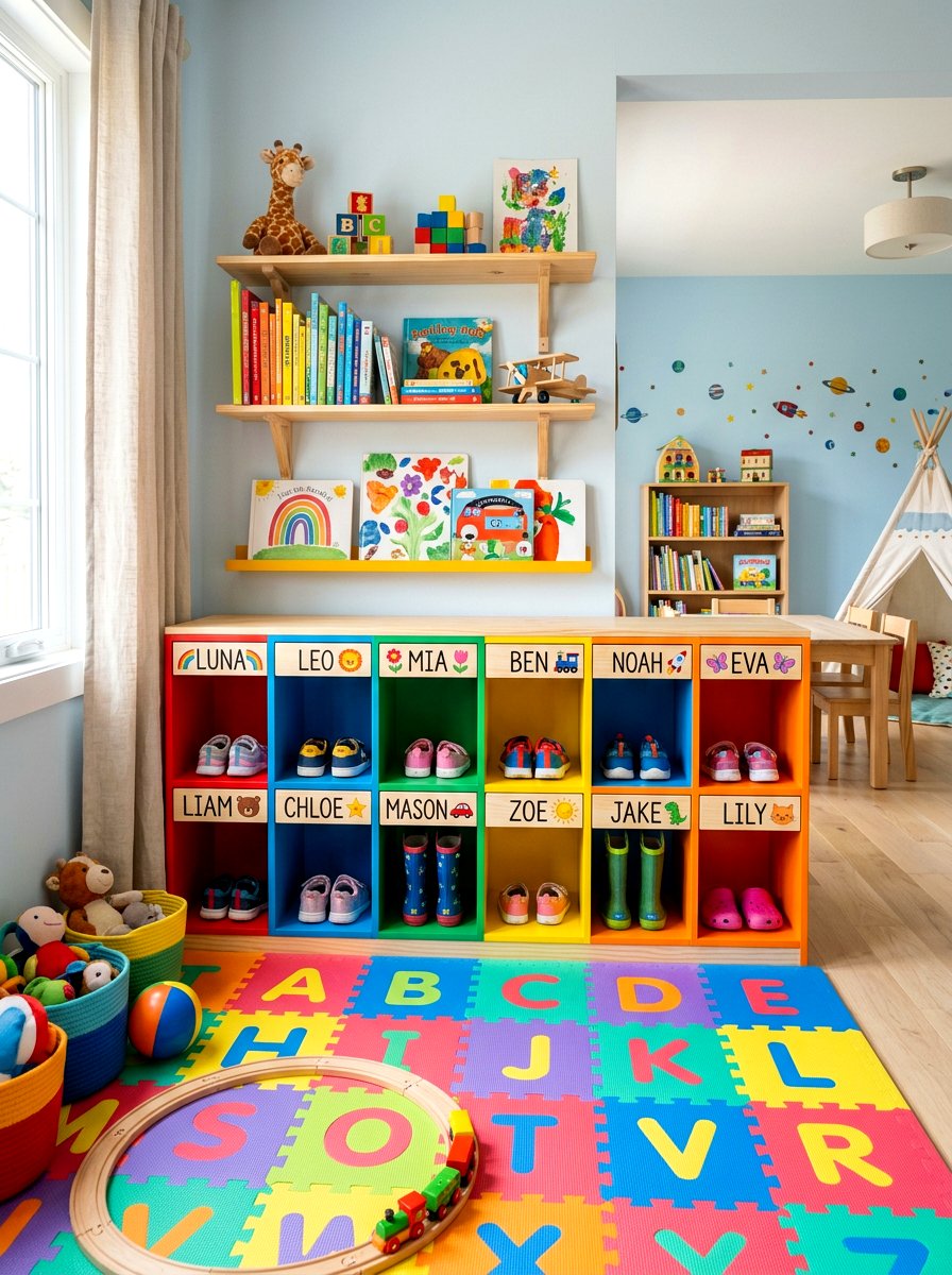 Childrens Shoe Storage - 30 shoe storage ideas