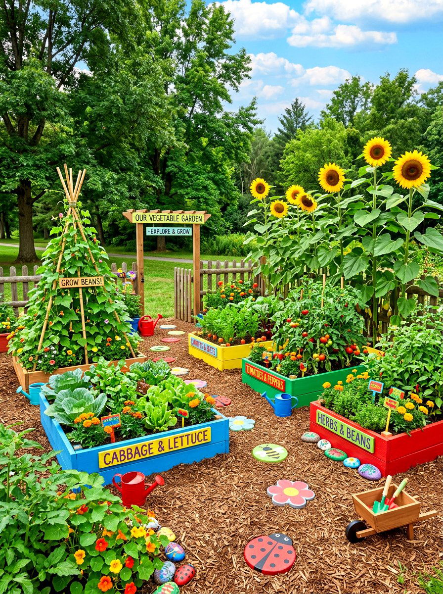 Childrens Vegetable Garden - 30 vegetable garden ideas