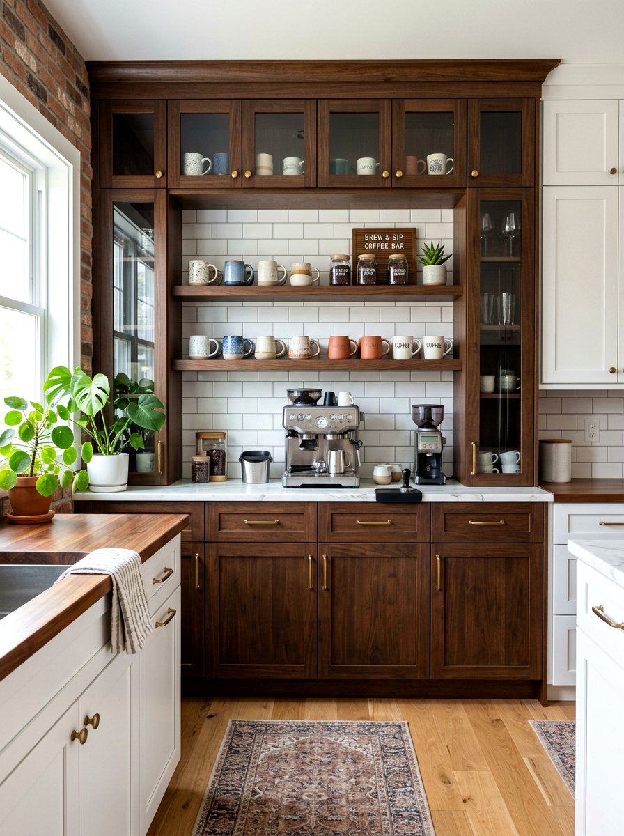 China cabinet coffee bar - 30 china cabinet makeover ideas