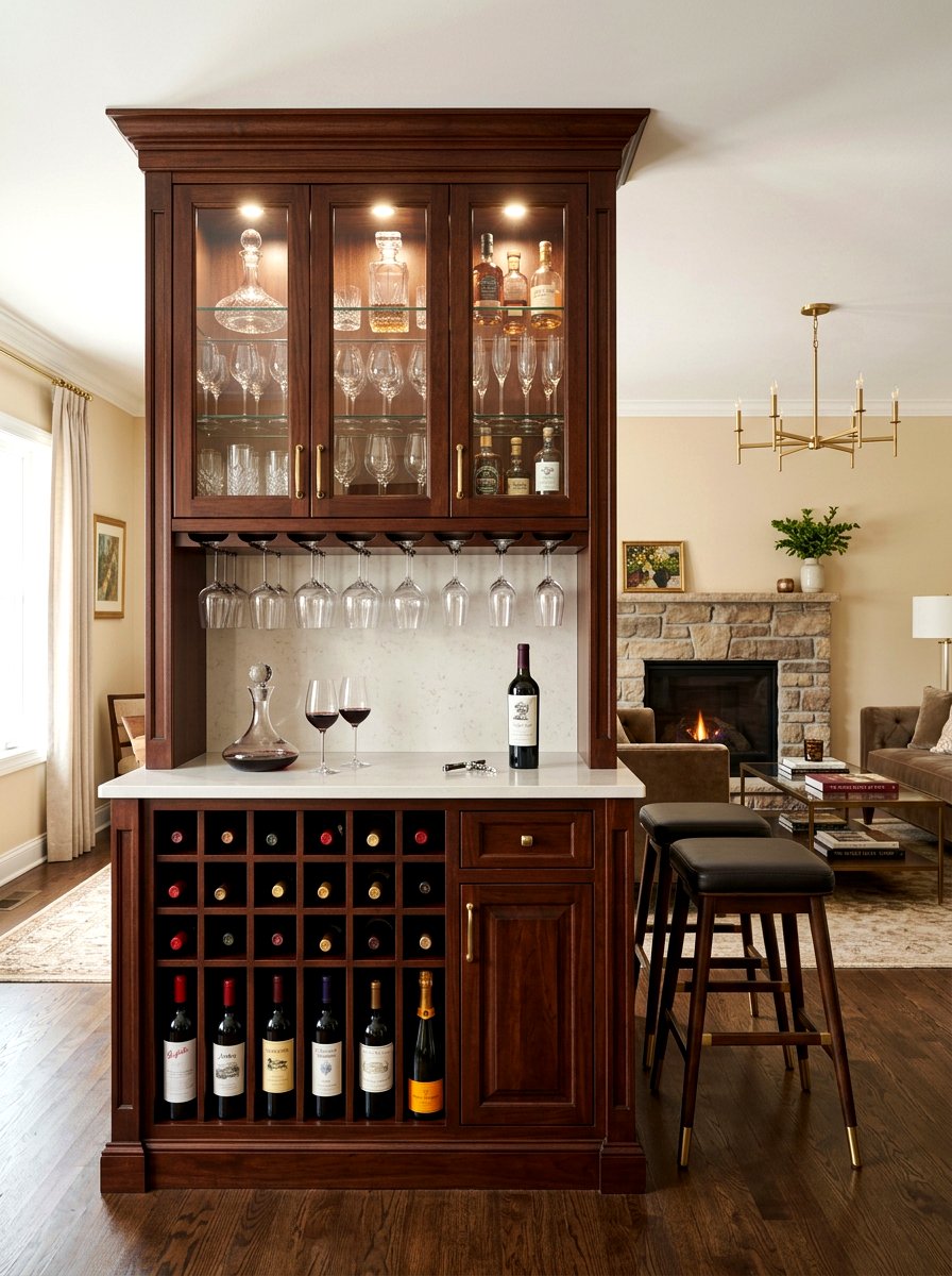China cabinet wine bar - 30 china cabinet makeover ideas