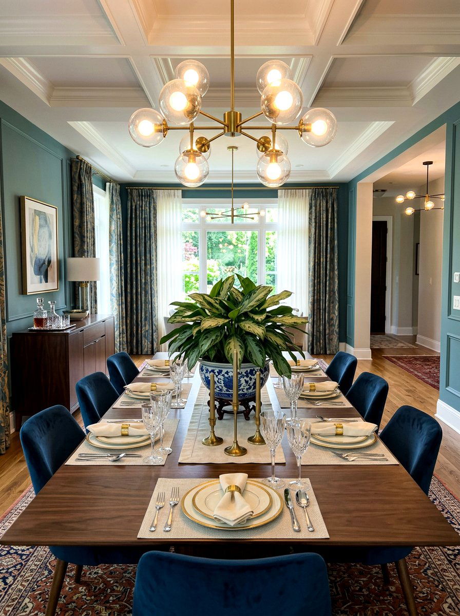 Chinese evergreen dining area - 30 low light indoor plant decor ideas