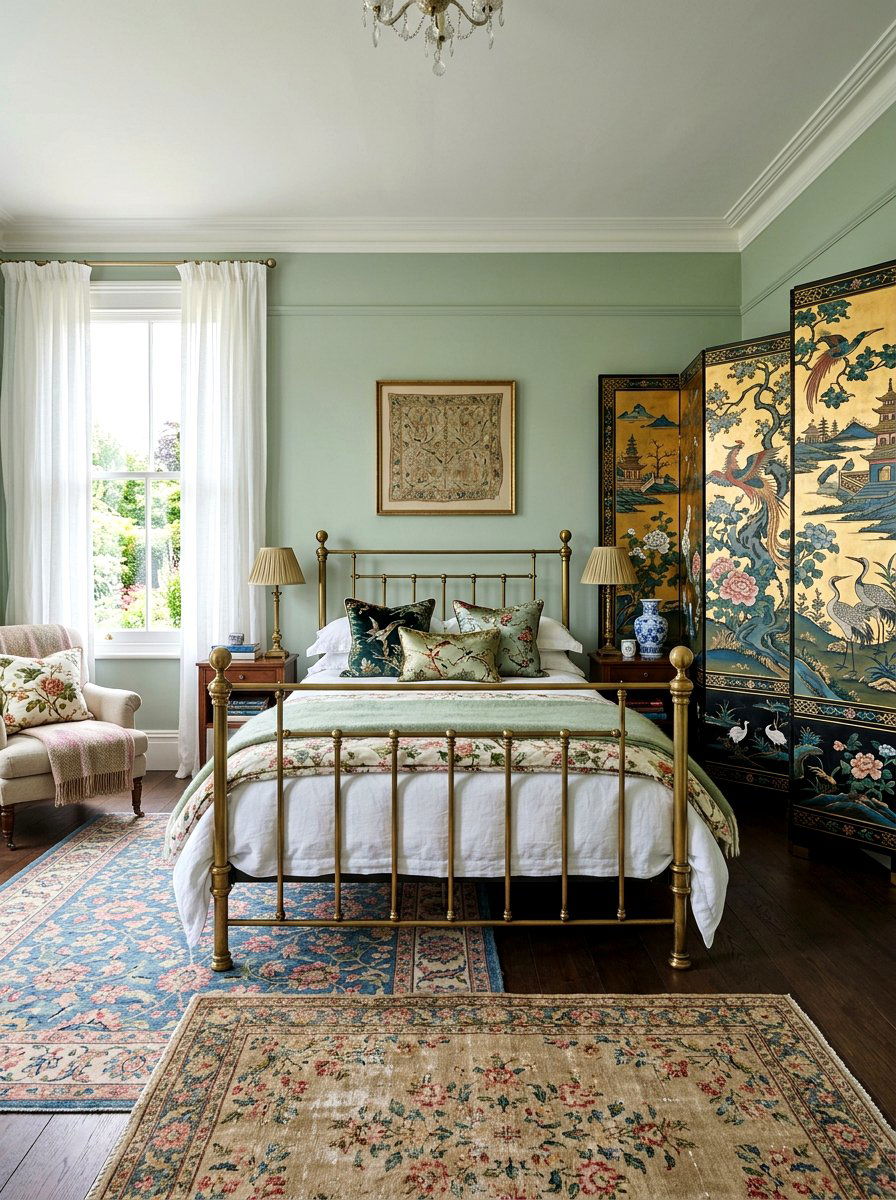 Chinoiserie Screen - 30 grandmillennial decor ideas