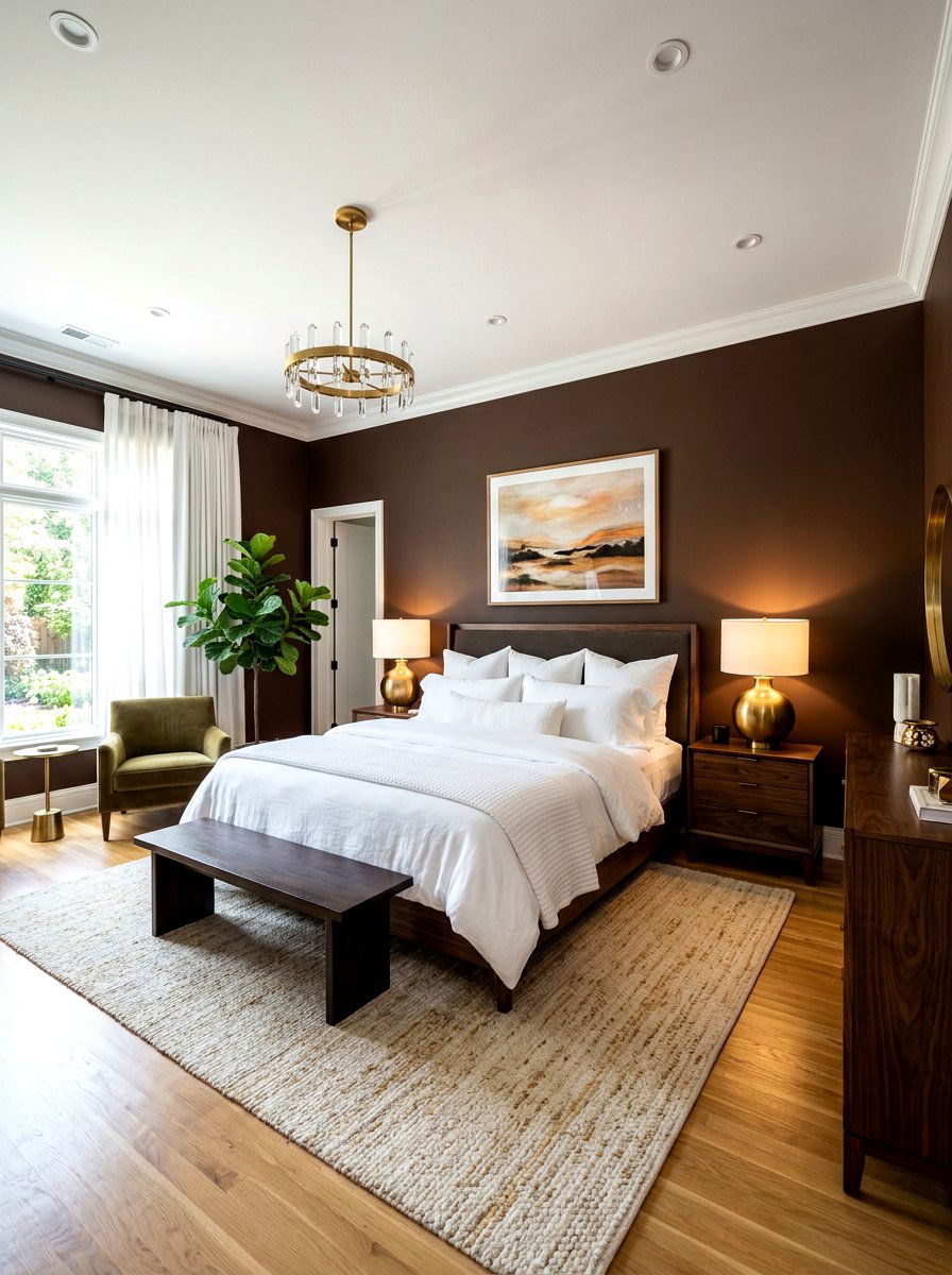 Chocolate Brown Bedroom Walls - 30 all brown bedroom ideas