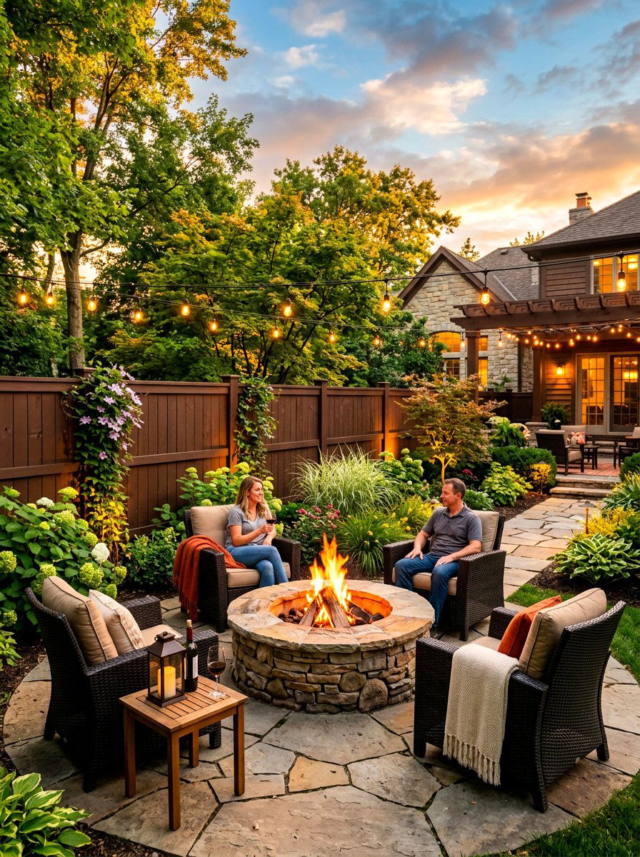Chocolate Brown Fence - 30 fence paint ideas