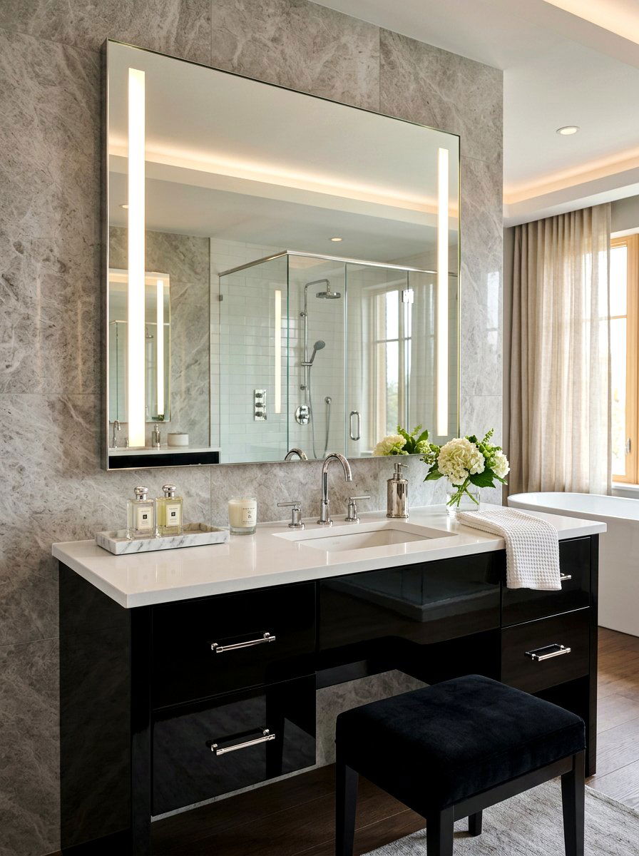 Chrome Bathroom Mirror Side Lights - 30 chrome bathroom lighting ideas