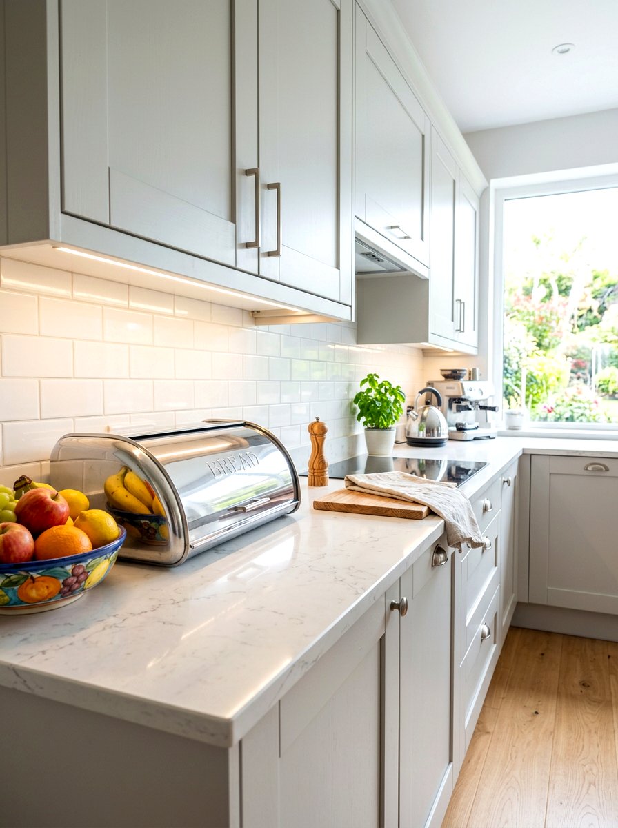 Chrome Bread Box - 30 chrome kitchen decor ideas
