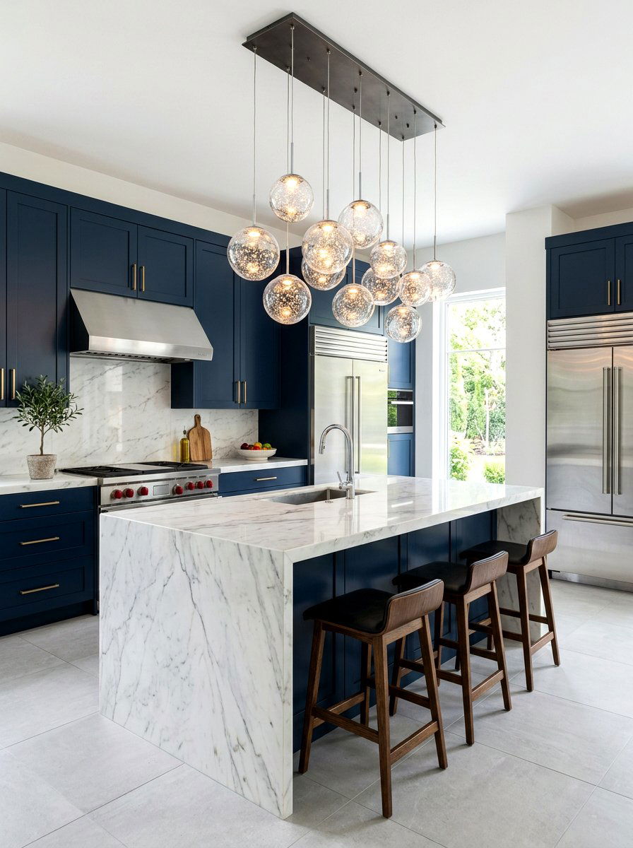 Chrome Bubble Pendant - 30 sculptural chrome lighting ideas