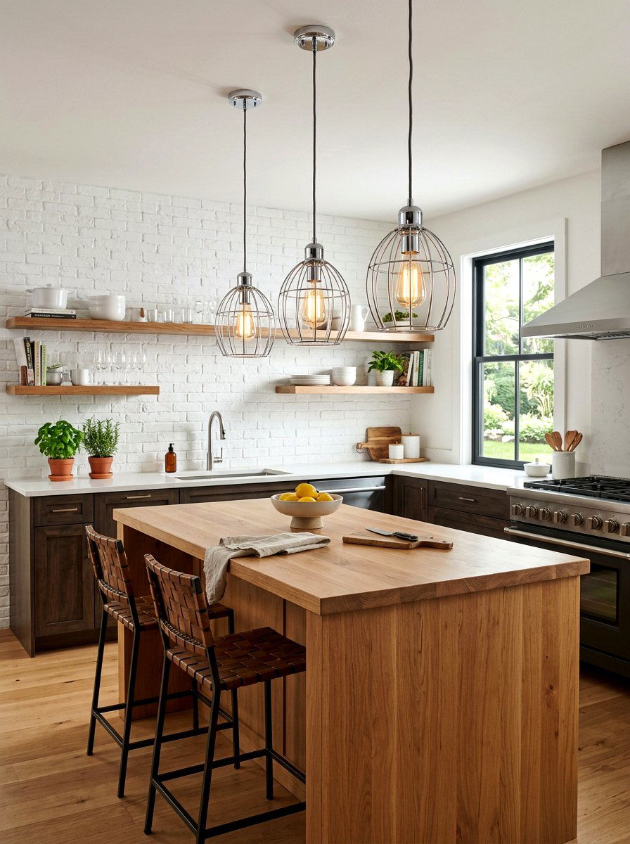 Chrome Cage Pendant Light - 30 chrome kitchen pendant ideas