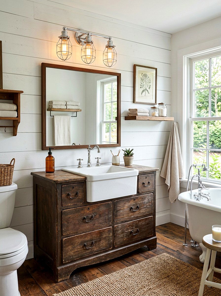 Chrome Cage Vanity Light - 30 chrome bathroom lighting ideas