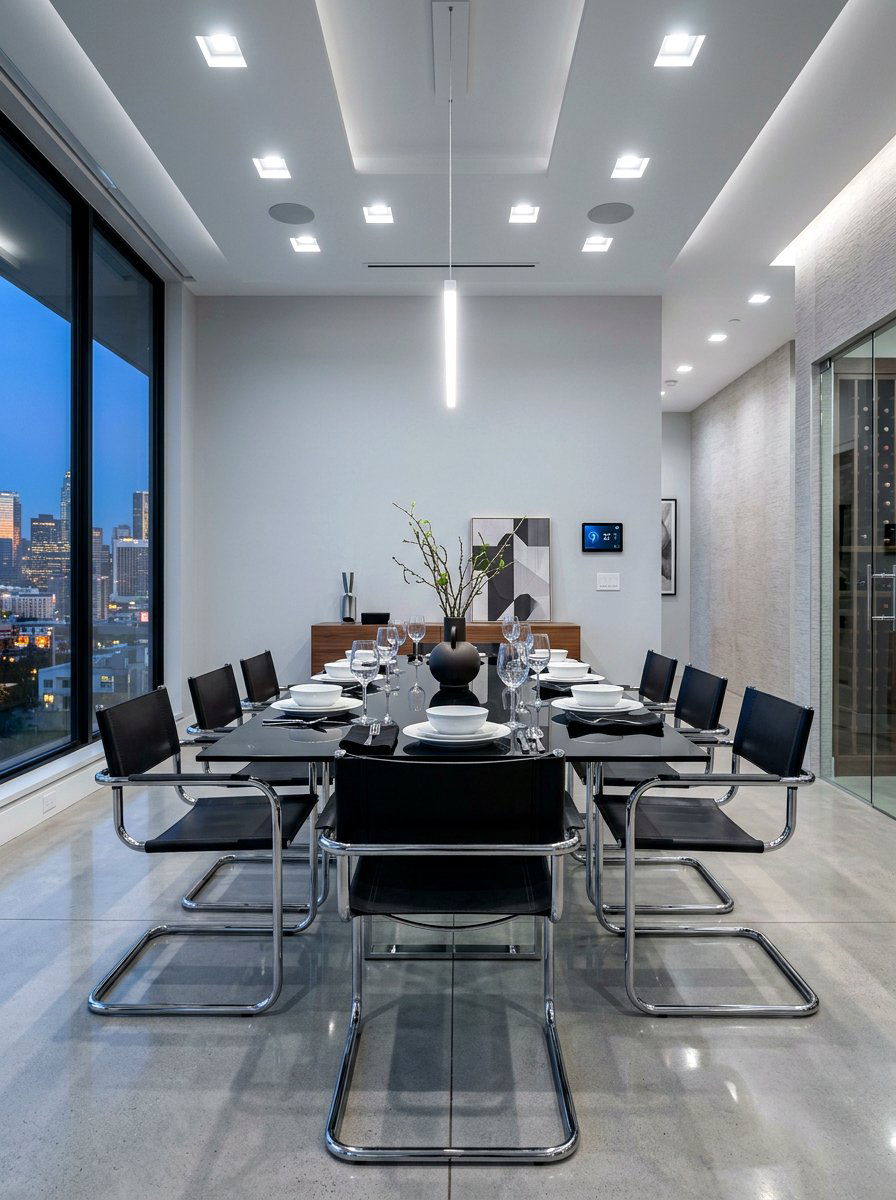 Chrome Cantilever Chairs - 30 statement dining chairs ideas