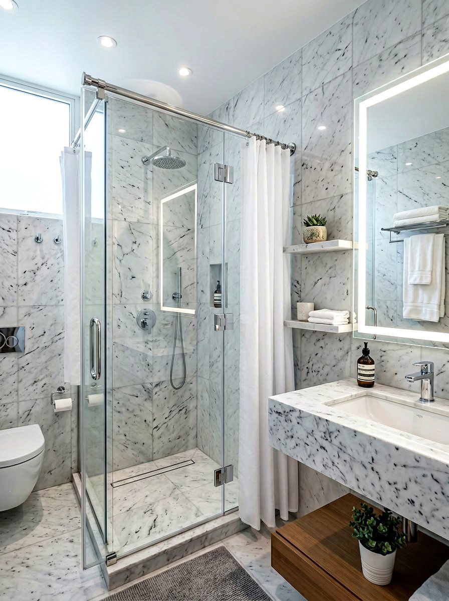 Chrome Curtain Rod - 30 curtain rod styling ideas