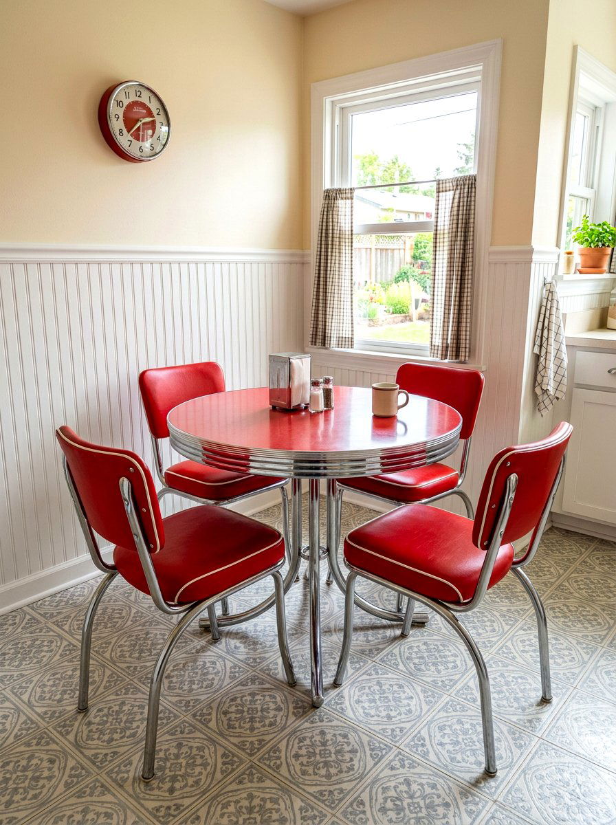Chrome Dinette Set - 30 retro kitchen ideas