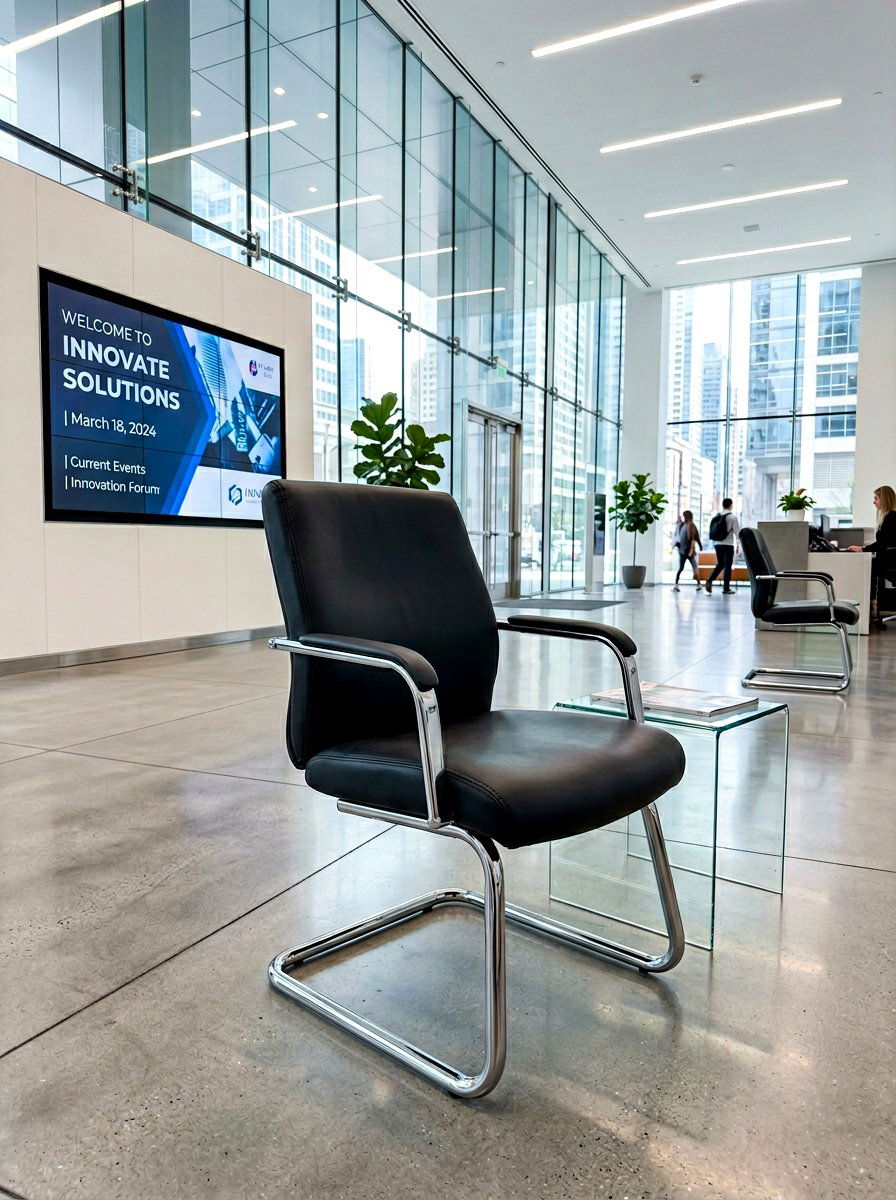 Chrome Frame Visitor Chair - 30 office guest chair ideas