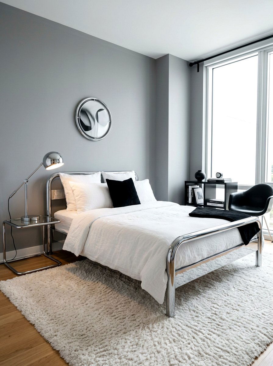 Chrome Furniture Bedroom - 30 seventies bedroom ideas