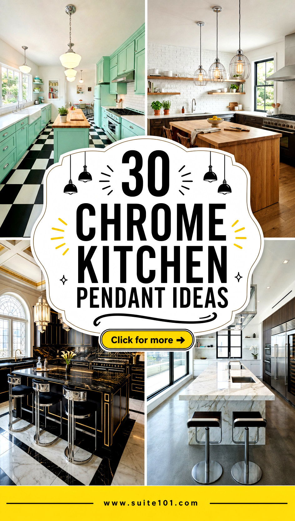 Chrome Kitchen Pendant Ideas 30 Modern Over-Island Lighting Picks - Chrome Kitchen Pendant Ideas: 30 Modern Over-Island Lighting Picks
