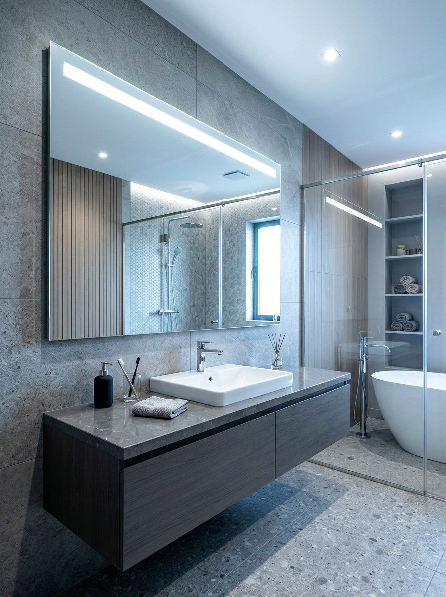 Chrome Bathroom Lighting Ideas: 30 Sleek Fixtures That Shine
