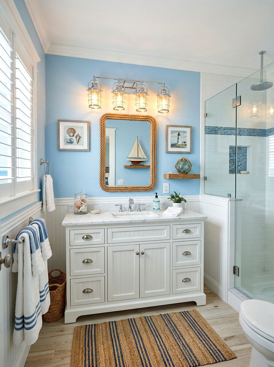 Chrome Lantern Style Vanity Light - 30 chrome bathroom lighting ideas