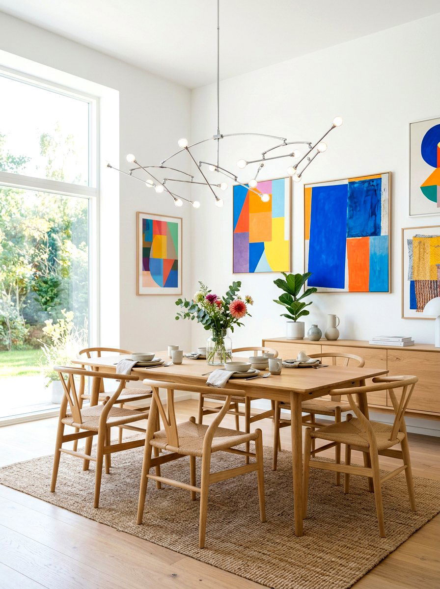 Chrome Mobile Chandelier - 30 sculptural chrome lighting ideas