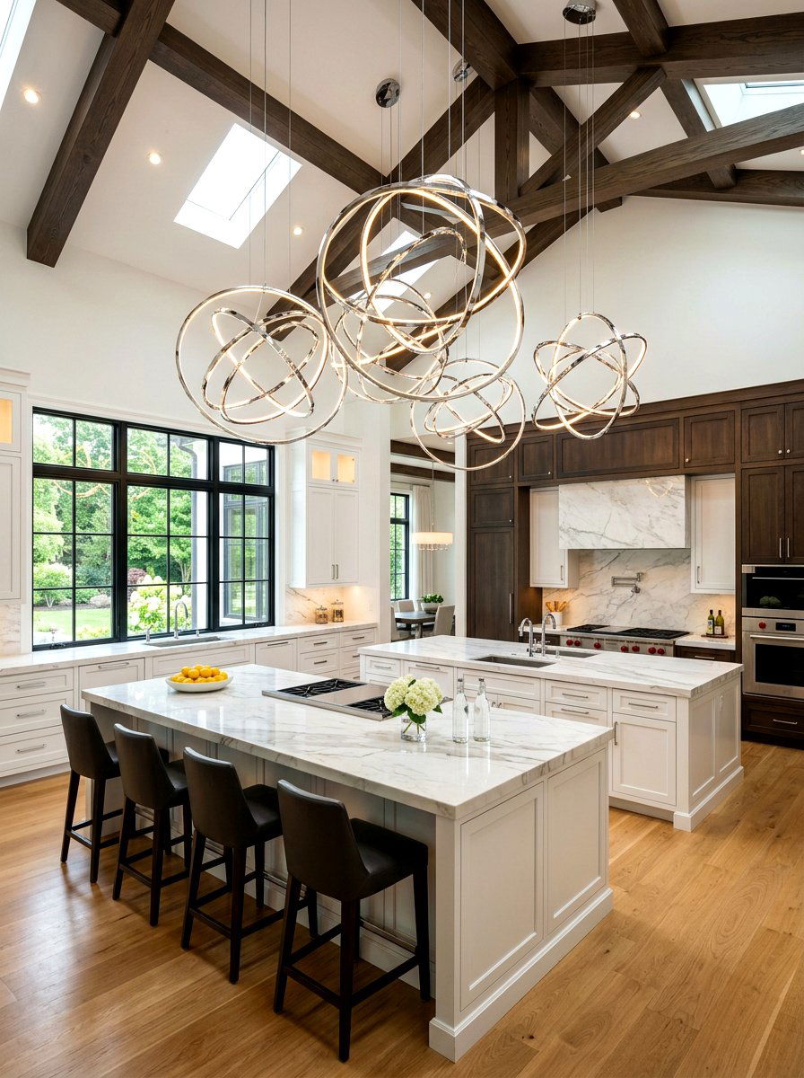 Chrome Kitchen Pendant Ideas: 30 Modern Over-Island Lighting Picks