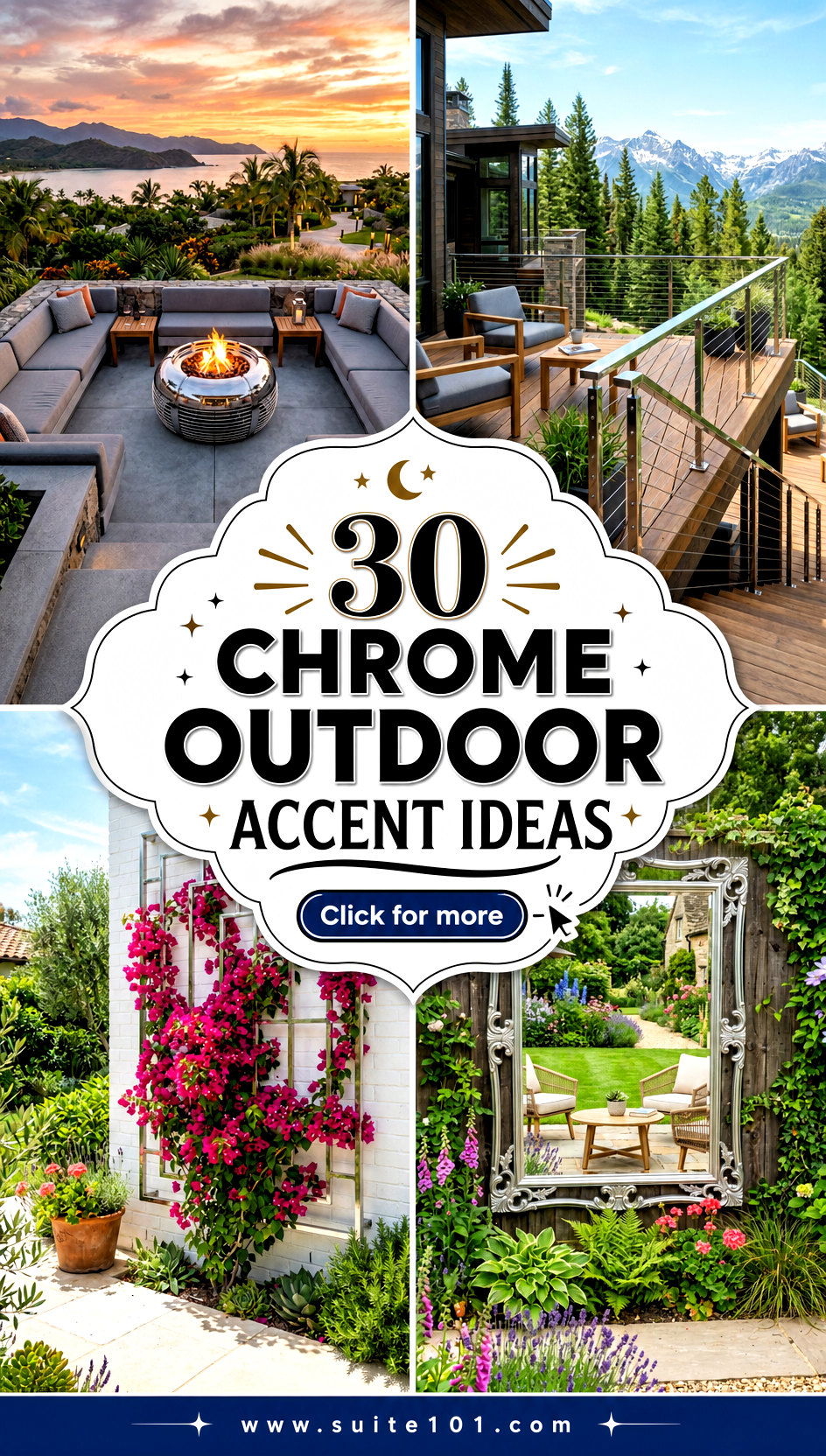 Chrome Outdoor Accent Ideas 30 Finishing Touches for Nighttime - Chrome Outdoor Accent Ideas: 30 Finishing Touches for Nighttime