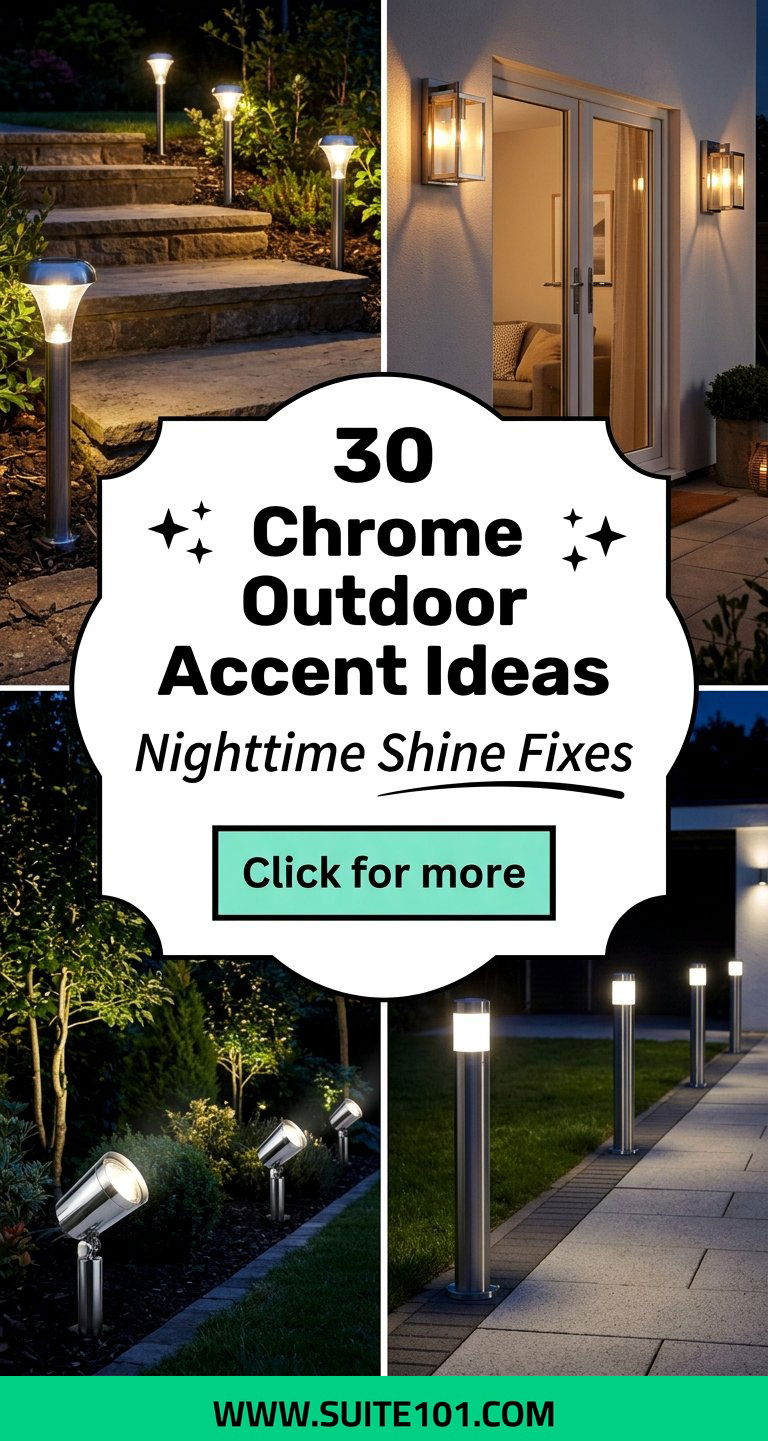 Chrome Outdoor Accent Ideas 30 Finishing Touches for Nighttime - Chrome Outdoor Accent Ideas: 30 Finishing Touches for Nighttime