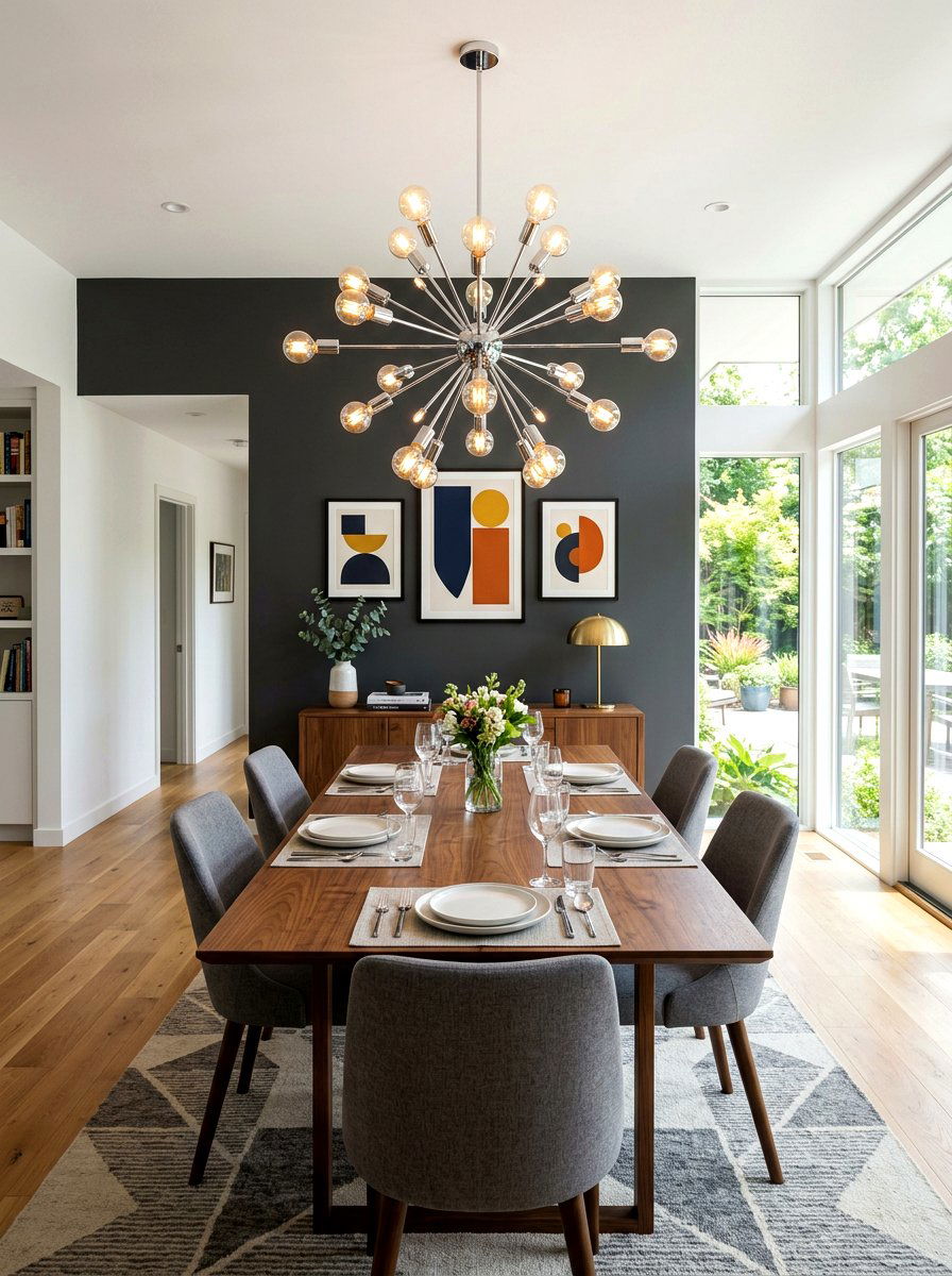30 Sculptural Chrome Lighting Ideas That Make Any Room Shine