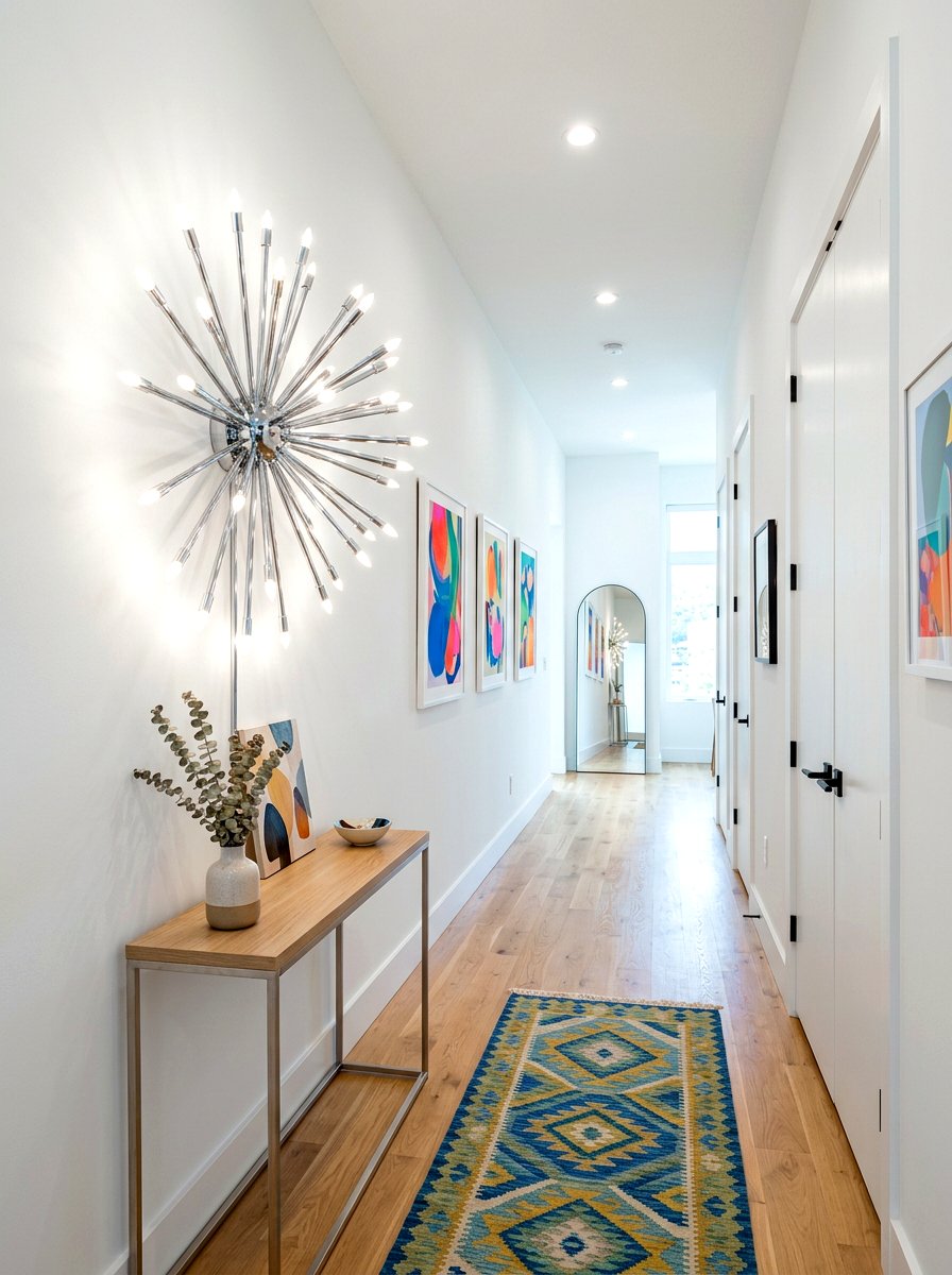 Chrome Starburst Wall Light - 30 sculptural chrome lighting ideas