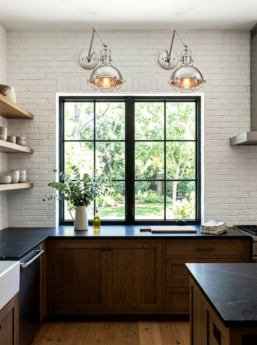 Chrome Wall Sconce - 30 chrome kitchen decor ideas