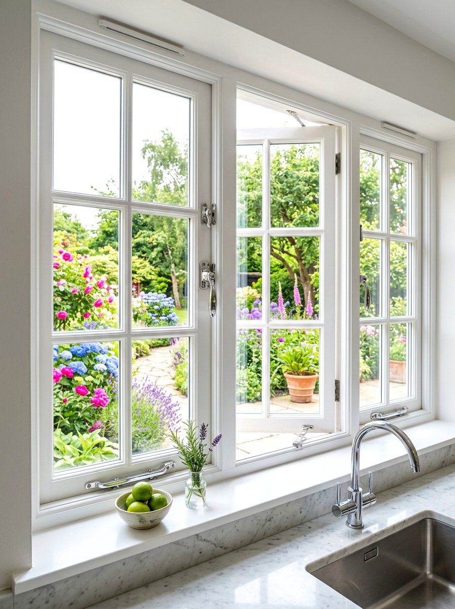 Chrome Window Hardware - 30 chrome kitchen decor ideas