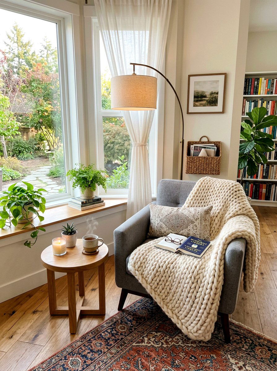 Chunky Knit Blankets - 30 ski chalet decor ideas