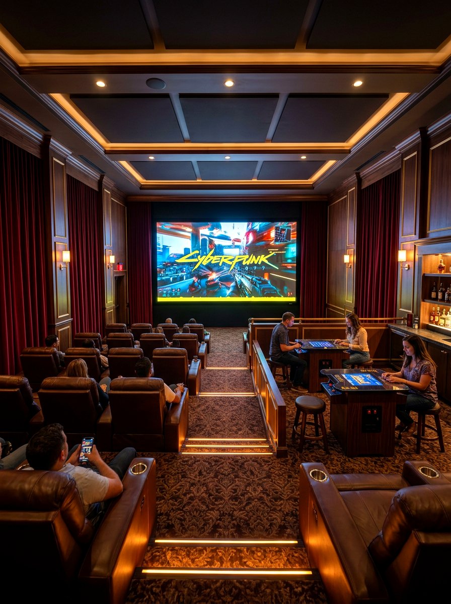 Cinema Game Room - 30 arcade room ideas