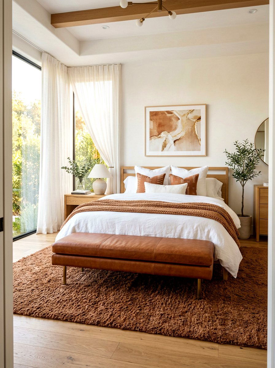 Cinnamon And White Bedroom - 30 cinnamon bedroom ideas