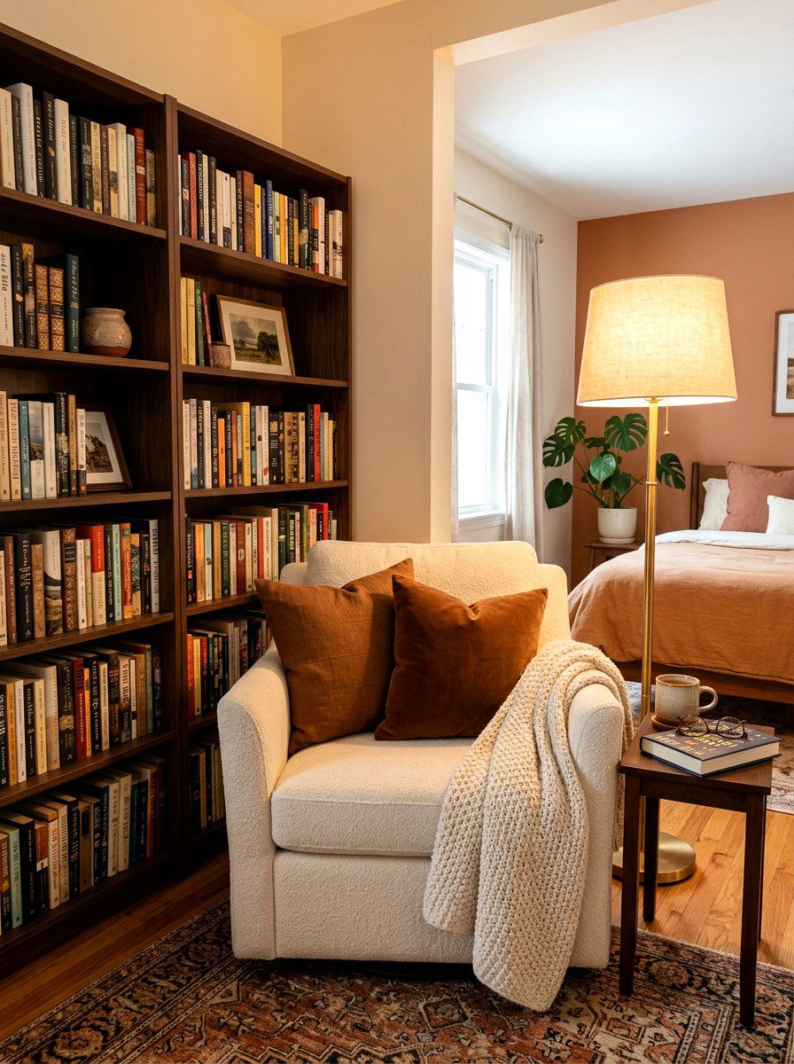 Cinnamon Brown Throw Pillows - 30 all brown bedroom ideas