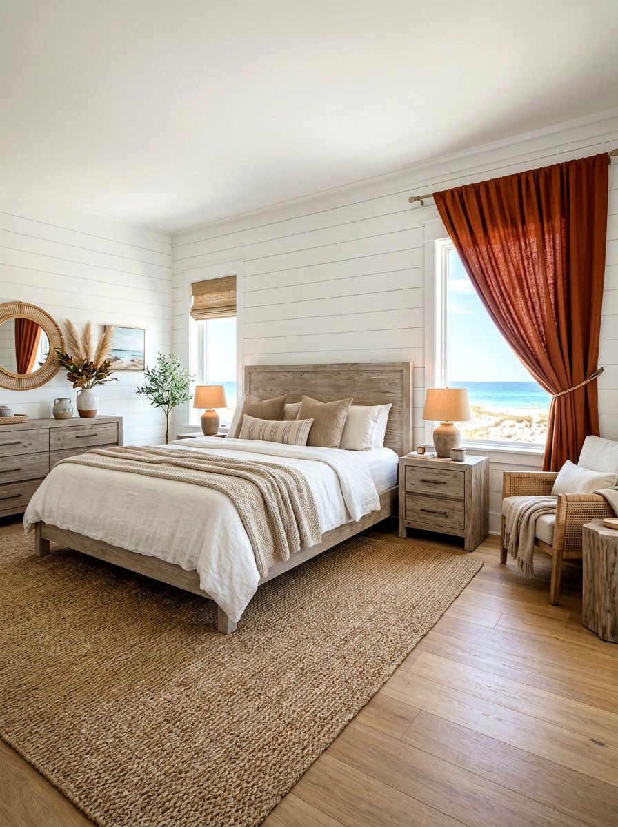 Cinnamon Coastal Retreat Bedroom - 30 cinnamon bedroom ideas