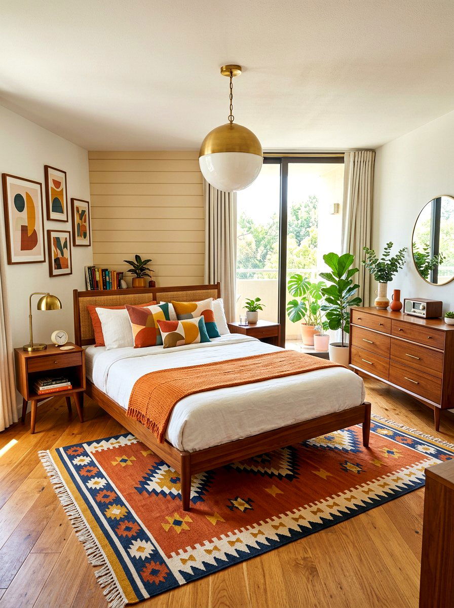 Cinnamon Mid Century Bedroom - 30 cinnamon bedroom ideas