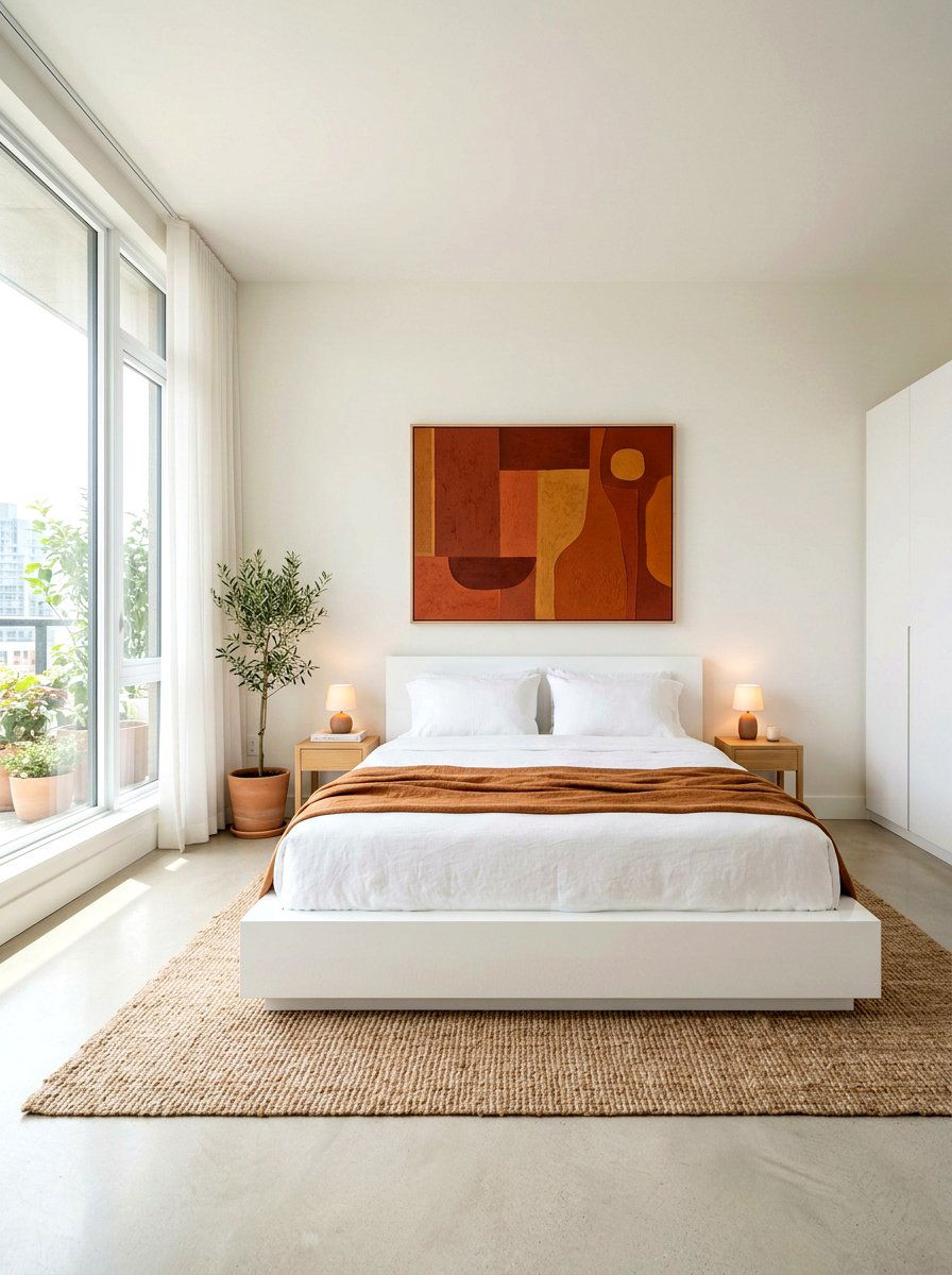 Cinnamon Minimalist Modern Bedroom - 30 cinnamon bedroom ideas