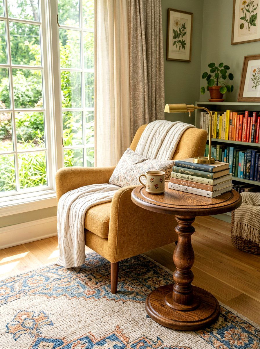 Circular Accent Table - 30 rounded furniture ideas